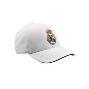 Czapka kibiców Realu Madryt 2025/26. Białe czapki REAL MADRID, bez wzorów, eleganckie. Za 104,32 zł.