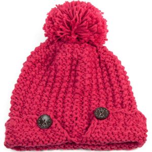 Czapka damska i dwa guziczki różowa. Czapki marki Art of Polo. Za 37,60 zł.