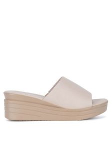 Lasocki Klapki ARC-208-01 Beżowy. Brązowe klapki Lasocki, bez wzorów, ze skóry, bez obcasa. Za 99,99 zł.