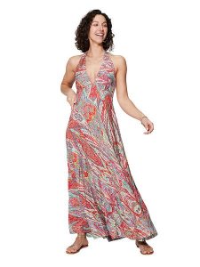 Ipanima Sukienka w kolorze czerwonym ze wzorem rozmiar: 34-40. Czerwone sukienki Ipanima, bez wzorów, klasyczne, bez kołnierzyka, bez ramiączek, maxi, rozkloszowane. Za 78,99 zł.