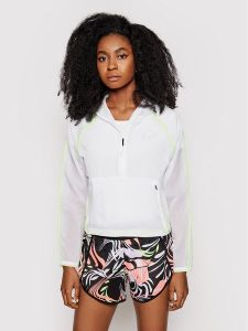 New Balance Bluza techniczna WJ01268 Biały Relaxed Fit. Białe bluzy New Balance, s, bez wzorów, z syntetyku, bez kaptura. Za 239,99 zł.