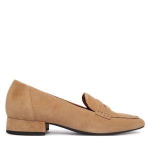 Półbuty Vagabond Shoemakers. Brązowe półbuty Vagabond Shoemakers, bez wzorów, bez obcasa, na płaskiej podeszwie, bez zapięcia. Za 419,99 zł.