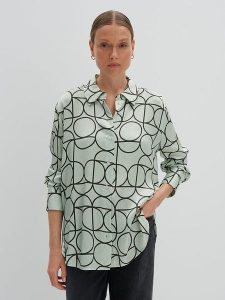 Someday. Koszula w kolorze zielonym rozmiar: 40. Zielone koszule someday., bez wzorów, z wiskozy, bez kołnierzyka, bez ramiączek. Za 195,99 zł.