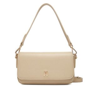 Torebka Tommy Hilfiger. Brązowe torebki klasyczne TOMMY HILFIGER, bez wzorów, bez dodatków. Za 509,99 zł.