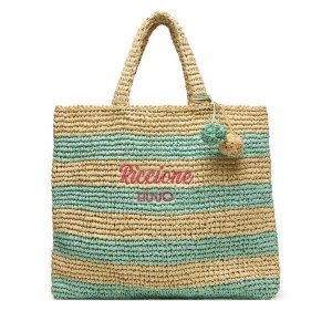 Torebka Liu Jo. Niebieskie shopper bag Liu Jo, bez wzorów, bez dodatków. Za 389,99 zł.