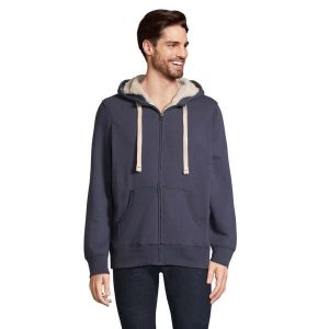 Kurtka Dla Dorosłych Unisex Sherpa Zapinana Na Zamek Błyskawiczny. Niebieskie kurtki SOL'S, s, bez wzorów, bez kaptura. Za 263,99 zł.