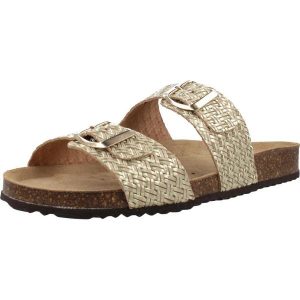 Sandały GEOX D BRIONIA Beżowy. Brązowe buty trekkingowe Geox, ze skóry, bez zapięcia. Za 317,99 zł.