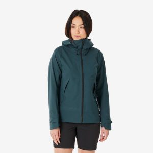 Kurtka turystyczna damska Quechua MH500. Niebieskie kurtki QUECHUA, m, bez wzorów, z elastanu, bez kaptura. Za 399,99 zł.