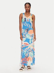 Maaji Sukienka letnia PT2648CLD001 Niebieski Regular Fit. Niebieskie kombinezony Maaji, na lato, l, bez wzorów, z wiskozy, bez kołnierzyka, bez ramiączek. Za 319,99 zł.