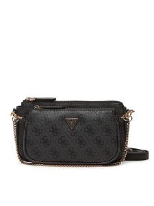 Guess Torebka Noelle II Mini HWBG96 72710 Szary. Szare listonoszki Guess, z aplikacjami, ze skóry, bez dodatków. Za 439,99 zł.