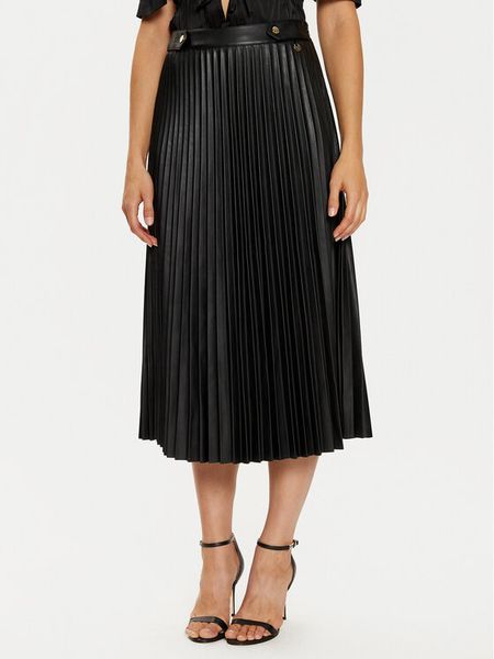 LOLA CASADEMUNT Spódnica plisowana LF2408003 Czarny Regular Fit. Czarne spódnice LOLA CASADEMUNT, l, bez wzorów, z syntetyku. Za 329,99 zł.