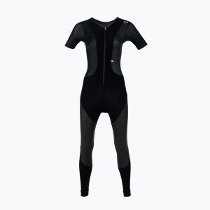 Kombinezon rowerowy damski Santini Vega Dry Bib Tights. Czarne kombinezony SANTINI, m, bez wzorów, bez kołnierzyka, bez ramiączek. Za 489,99 zł.