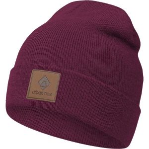 Czapka Unisex Ruby Cuff Beanie od Urban Ace - Ciepły Zimowy Kapelusz. Czerwone czapki ZENZIMAT, bez wzorów, eleganckie. Za 139,99 zł.