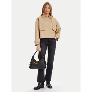 Torebka Guess. Brązowe kuferki Guess, z aplikacjami, bez dodatków. Za 544,99 zł.