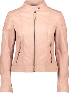 Apple of Eden Skórzana kurtka w kolorze jasnoróżowym rozmiar: 46. Różowe kurtki Apple of Eden, bez wzorów, ze skóry, bez kaptura. Za 503,95 zł.