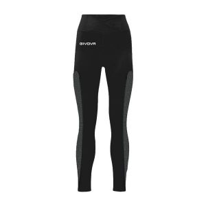 Damskie legginsy Givova. Czarne legginsy Givova, bez wzorów, z elastanu. Za 271,99 zł.
