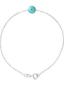 Pearline Srebrna bransoletka "Traversantes" z perłą rozmiar: onesize. Szare bransoletki Pearline, z perłą, srebrne. Za 108,99 zł.