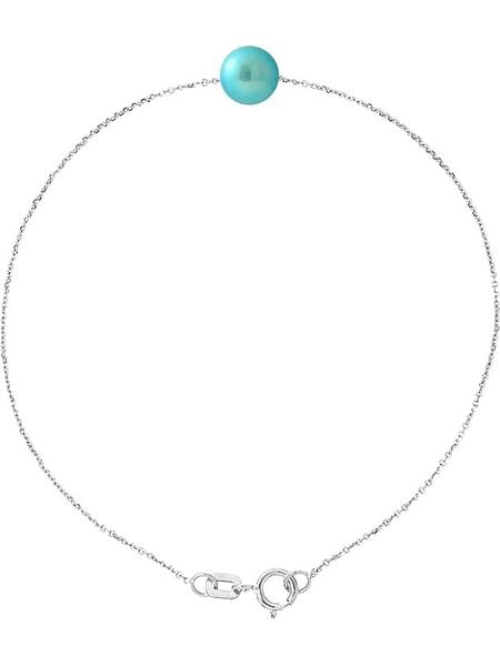 Pearline Srebrna bransoletka "Traversantes" z perłą rozmiar: onesize. Szare bransoletki Pearline, z perłą, srebrne. Za 108,99 zł.