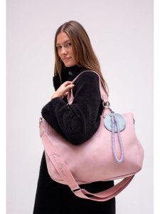 Fritzi aus Preußen Shopper bag "Izzy" w kolorze jasnoróżowym - 42 x 29 x 15 cm rozmiar: onesize. Różowe shopper bag Fritzi aus Preußen, bez wzorów, z materiału, na ramię, bez dodatków. Za 202,98 zł.