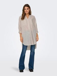ONLY Tunika w kolorze beżowym rozmiar: M/L. Brązowe tuniki ONLY, l, bez wzorów, z bawełny, bez kołnierzyka, bez ramiączek. Za 122,95 zł.