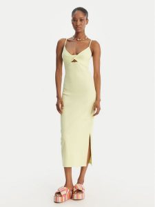 Roxy Sukienka letnia Wavey Lady ERJKD03530 Zielony Slim Fit. Zielone kombinezony Roxy, na lato, m, bez wzorów, z syntetyku, bez kołnierzyka, bez ramiączek. Za 269,99 zł.