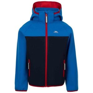 Trespass Hanbury- Kurtka softshell unisex granatowa. Niebieskie kurtki Trespass, bez wzorów, z softshellu, bez kaptura. Za 186,83 zł.