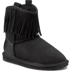Buty EMU AUSTRALIA - Glaziers W11542 Black. Czarne buty zimowe marki EMU Australia, ze skóry. W wyprzedaży za 439,00 zł.
