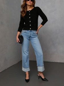 LA Angels Kardigan w kolorze czarnym rozmiar: S. Czarne kardigany LA Angels, ze splotem. Za 152,99 zł.