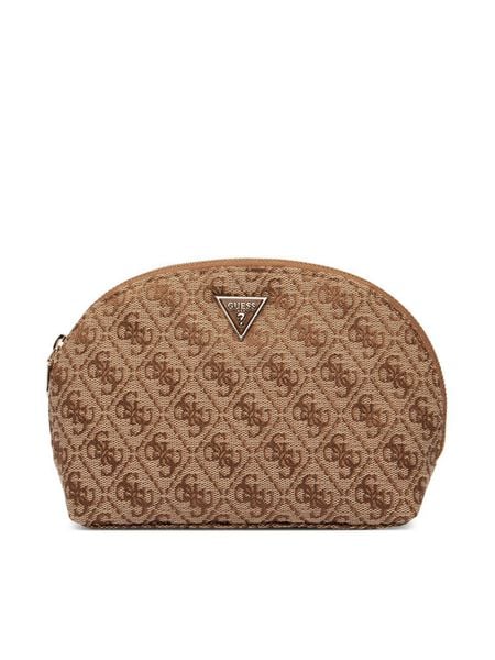 Guess Kosmetyczka PW7560 P6270 Beżowy. Brązowe torebki klasyczne Guess, z aplikacjami, z materiału, bez dodatków. Za 239,99 zł.