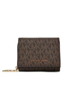 MICHAEL Michael Kors Portfel 32S5G8ED8B Brązowy. Brązowe portfele MICHAEL Michael Kors, bez wzorów, ze skóry. Za 339,99 zł.