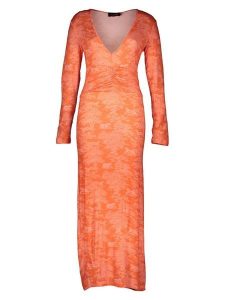 Miss goodlife Sukienka "Power" w kolorze pomarańczowym rozmiar: M. Pomarańczowe sukienki miss goodlife, m, bez wzorów, z bawełny, bez kołnierzyka, bez ramiączek, maxi. Za 217,99 zł.