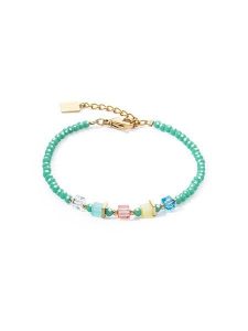 COEUR DE LION Bransoletka z kryształami Swarovski rozmiar: onesize. Zielone bransoletki COEUR DE LION, z kryształem, szklane. Za 196,24 zł.