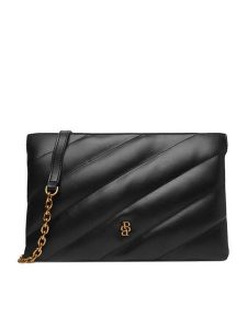 Badura Torebka EO-ISLA-GL23536121 Czarny. Czarne listonoszki Badura, bez wzorów, z materiału, bez dodatków. Za 229,99 zł.