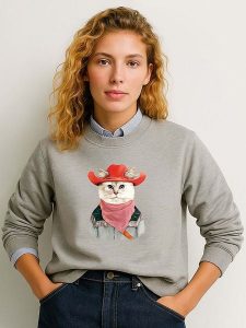 WOOOP Bluza w kolorze szarym rozmiar: L. Szare bluzy Wooop, l, bez wzorów, z bawełny, bez kaptura. Za 100,99 zł.