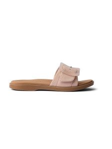 Reef Klapki "Sunny Emma" w kolorze jasnoróżowym rozmiar: 37,5. Różowe klapki Reef, bez wzorów, z otwartym noskiem, bez obcasa. Za 322,95 zł.