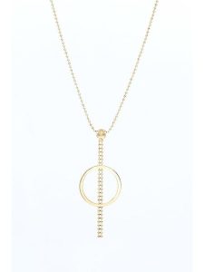 ATELIER DU DIAMANT Złoty naszyjnik "Tout" z zawieszką - dł. 42 cm rozmiar: onesize. Żółte naszyjniki ATELIER DU DIAMANT, złote. Za 916,45 zł.