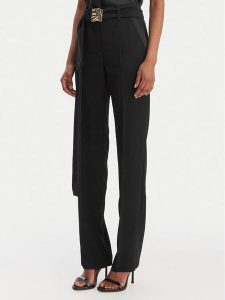 Marella Chinosy Elica 2613131063 Czarny Slim Fit. Czarne chinosy Marella, bez wzorów, z syntetyku. Za 879,99 zł.