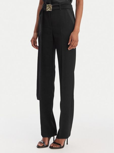 Marella Chinosy Elica 2613131063 Czarny Slim Fit. Czarne chinosy Marella, bez wzorów, z syntetyku. Za 879,99 zł.