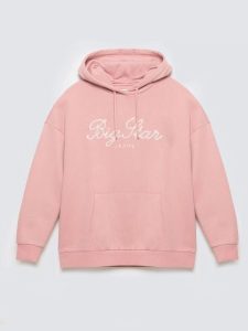 Bluza damska z kapturem różowa Raisa 601. Czerwone bluzy Big Star, l, bez wzorów, z dzianiny, z kapturem. Za 249,99 zł.