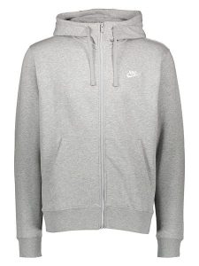 Nike Bluza "NSW Club" w kolorze szarym rozmiar: XXL. Szare bluzy Nike, xxl, bez wzorów, bez kaptura. Za 95,46 zł.