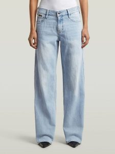 G-Star Dżinsy - Loose fit - w kolorze błękitnym rozmiar: W24/L32. Niebieskie jeansy G-Star, z aplikacjami. Za 299,95 zł.