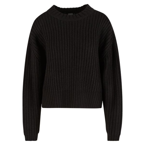 Damski sweter oversize Urban Classics Wide Basic. Czarne swetry klasyczne Urban Classics, na zimę, bez wzorów, bez ramiączek. Za 183,50 zł.