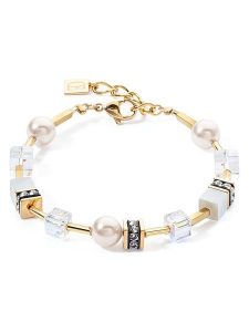 COEUR DE LION Bransoletka z kryształami Swarovski rozmiar: onesize. Białe bransoletki COEUR DE LION, z kryształem, szklane. Za 184,95 zł.