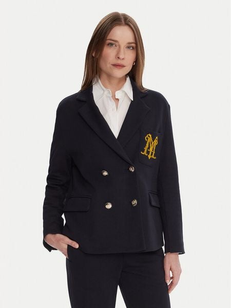 Maryley Marynarka 25IB288/M02/07BL Granatowy Regular Fit. Niebieskie marynarki i żakiety Maryley, m, bez wzorów, z syntetyku. Za 549,99 zł.