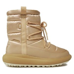 Śniegowce Helly Hansen. Brązowe buty zimowe Helly Hansen, bez obcasa, bez zapięcia. Za 539,99 zł.