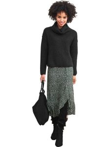 Heine Spódnica w kolorze zielonym rozmiar: 38. Zielone spódnice Heine, na co dzień, bez wzorów, midi. Za 97,05 zł.