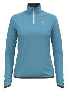 Odlo Bluza polarowa "Carve Ceramiwarm" w kolorze niebieskim rozmiar: S. Niebieskie bluzy ODLO, s, bez wzorów, z polaru, bez kaptura. Za 197,63 zł.