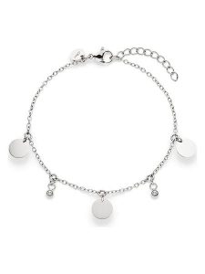 S.Oliver Bransoletka z elementami ozdobnymi rozmiar: onesize. Szare bransoletki s.Oliver, z cyrkonią, ze stali. Za 69,99 zł.