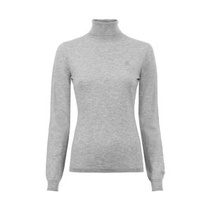 Sweter damski Cavallo Cavalradina. Szare swetry klasyczne CAVALLO, na zimę, bez kołnierzyka. Za 218,50 zł.