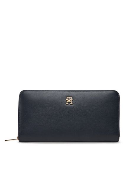 Tommy Hilfiger Portfel Th Icon Lrg Za AW0AW17744 Granatowy. Niebieskie portfele TOMMY HILFIGER, bez wzorów, ze skóry. Za 299,99 zł.